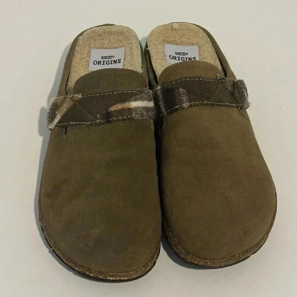 Earth Origins Taupe Mules SIZE 7.5